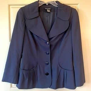 ETCETERA womens navy fitted blazer size 2